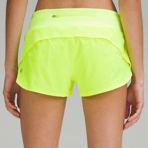 Lululemon Speed Up Short 2.5” Lined | NWT | Neon Yellow